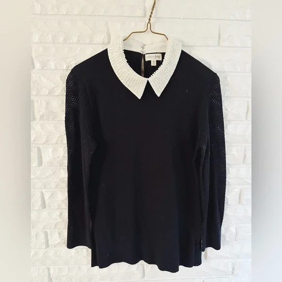 Maison Jules Pearl Collar Sweater - Picture 3 of 7